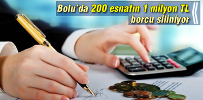 Bolu'da 200 esnafın 1 milyon TL borcu siliniyor