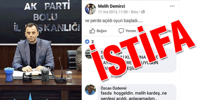 Melih Demirci istifa etti