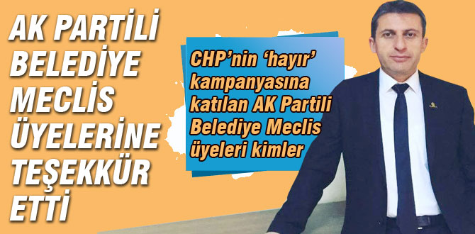 CHP'li başkan teşekkür etti
