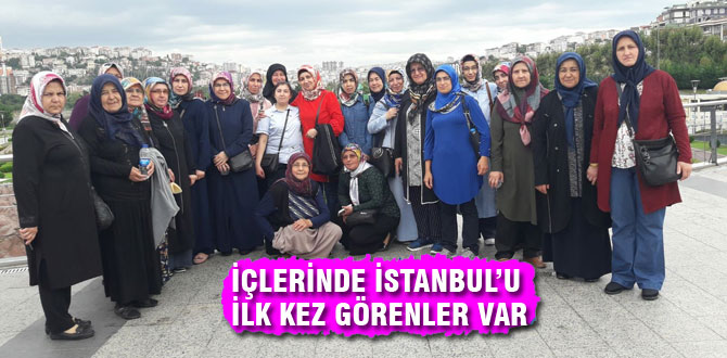 Başkan ilçedeki kadınları toplayıp İstanbul'a götürdü
