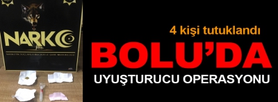 Bolu'da uyuşturucu operasyonunda 4 gözaltı 