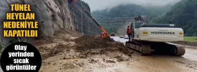  Play Video Bolu Dağı Tüneli İstanbul istikameti heyelan nedeniyle ulaşıma kapatıldı