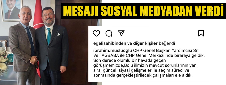Musluoğlu mesajı sosyal medya hesabından verdi