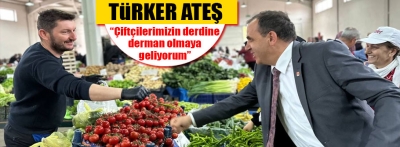Türker Ateş 'çiftçiler için projelerimiz hazır' dedi