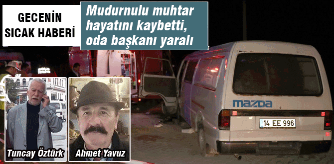Trafik kazası 1 ölü 1 yaralı