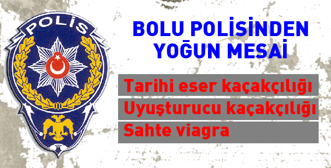 Bolu polisi yoğun mesai yaptı