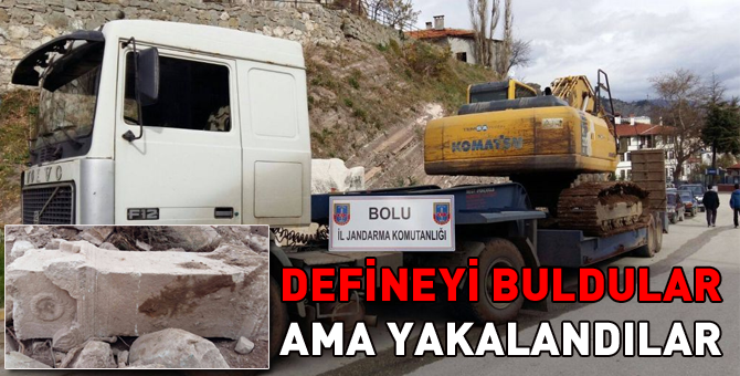 Defineciler suç üstü yakalandı