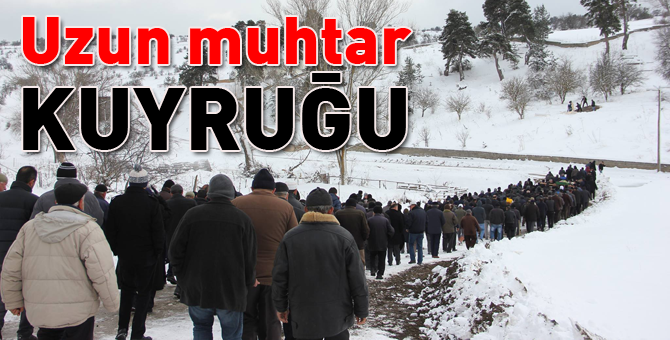 Meşhur muhtarı binlerce kişi uğurladı