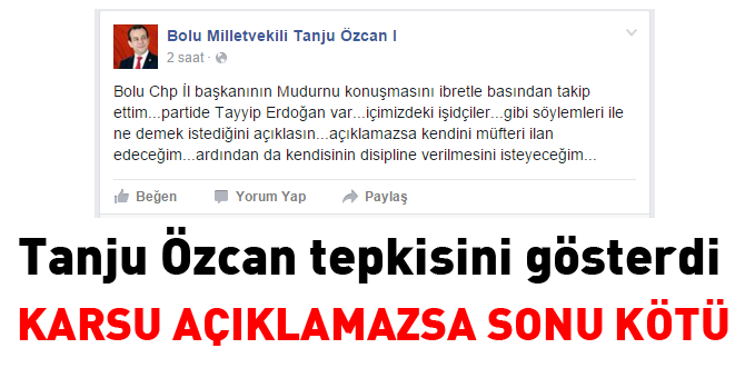 Tanju Özcan sert tepki gösterdi