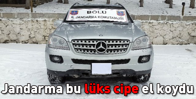 Jandarma lüks cipe el koydu