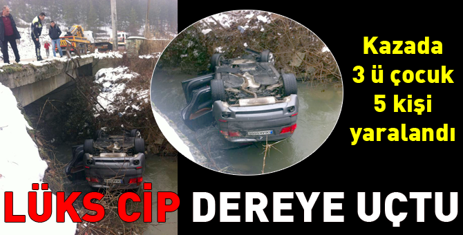 Lüks cip dereye uçtu