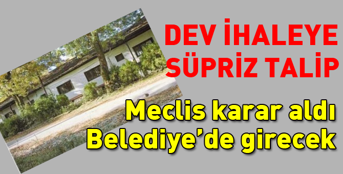 Belediye dev ihaleye giriyor