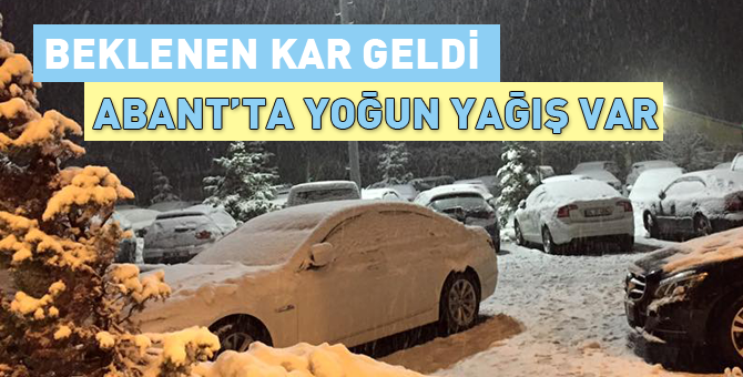 Beklenen kar yağışı başladı