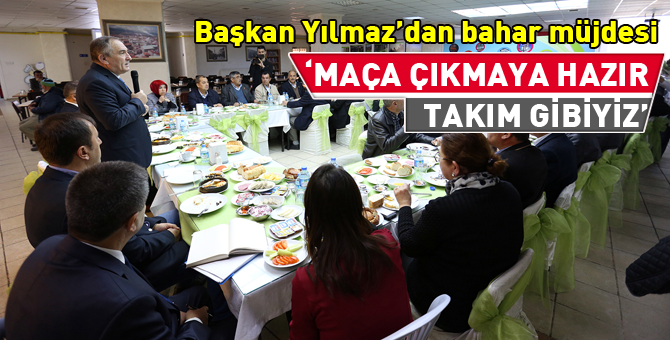 Başkan baharı bekliyor