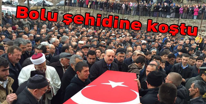 Bolu şehidini son yolculuğuna uğurladı