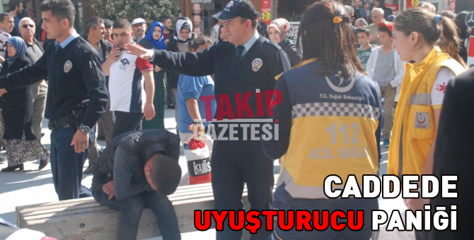 İzzet Baysal Caddesinde uyuşturucu paniği