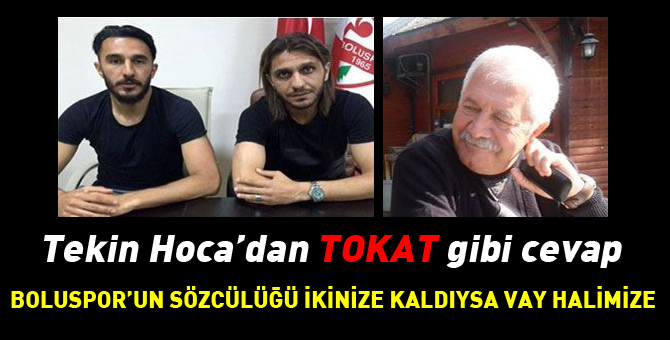 Tekin Hoca'dan tokat gibi cevap