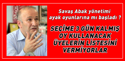 “Üye listeleri ve mali belgeler verilmiyor”