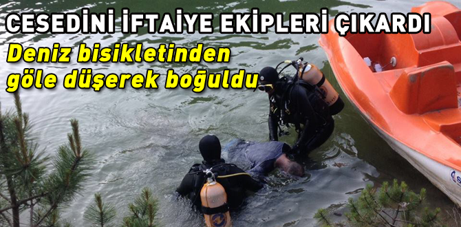 Deniz bisikletinden düşerek boğuldu