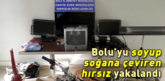 Bolu'da ki azılı hırsız yakalandı