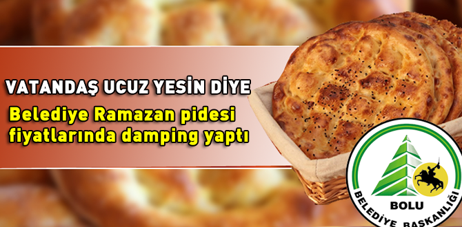 Vatandaş ucuz pide yesin diye