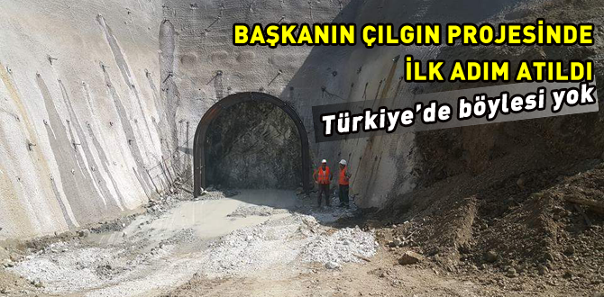 Tünel girişi hazırlandı