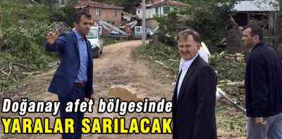 Doğanay afet bölgesinde inceleme yaptı