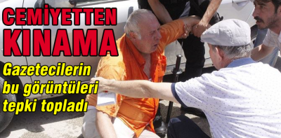 Gazetecilerin bu görüntüleri tepki topladı