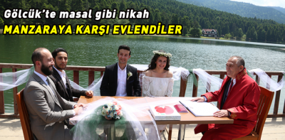 Manzaraya karşı masal gibi nikah