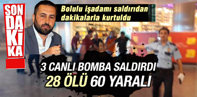 Bolulu işadamı saldırıdan son anda kurtuldu