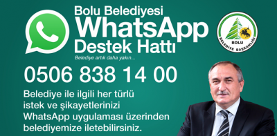 Belediyeye whatshaptan destek verecek