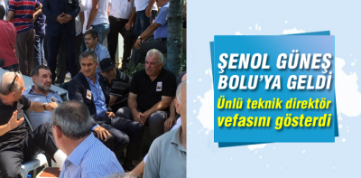 Ünlü teknik direktör Bolu'da