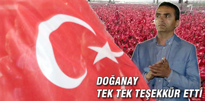 Doğanay tek tek teşekkür etti