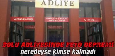 İşte Bolu Adliyesinden ihraç edilenler