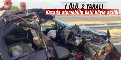 Trafik kazası, 1 ölü 2 yaralı