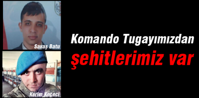 Komando Tugayımızdan 2 şehit