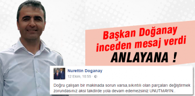 Doğanay adeta değişim sinyalleri verdi