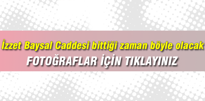 İşte cadde böyle olacak