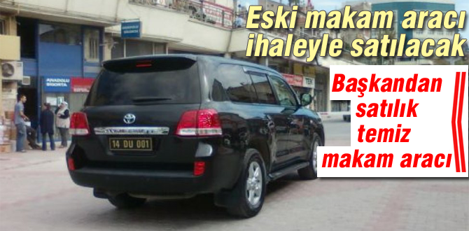 Eski makam aracı ihaleyle satılacak