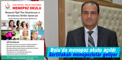 Menopoz okulu açıldı