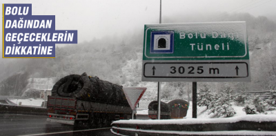 Kar yağışı Bolu'da etkili oluyor