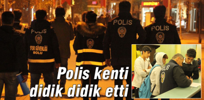 Bolu polisi operasyon yaptı