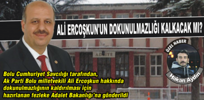 Ali Ercoşkun'a dokunulmazlık şoku