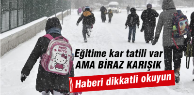 Eğitime 1 gün kar tatili