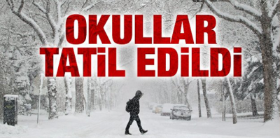 Bolu'da okullara kar tatili