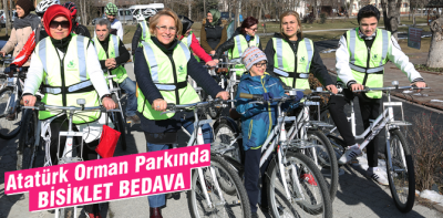 Atatürk Orman Parkı'nda bisiklet devri