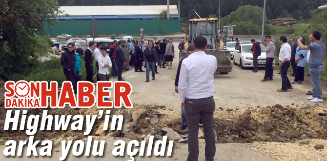 Highway'in arka yolu açıldı