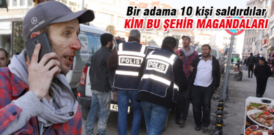 Bir adama 10 kişi birden saldırdılar