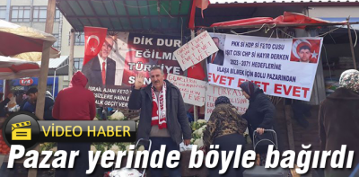 Böyle olur manavın 'evet' kampanyası