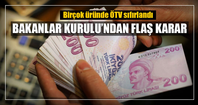 Bakanlar kurulundan flaş karar